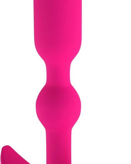 Anal Plug Butt Plug with Safe Curved Base for The Beginners Comfortable Long-Term Wear Rose Red Sex Toy for Men Women Masturbation