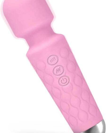 Upgraded Back Muscle Massager – Multiple speeds and Modes Available – Mini Size fits Back of arms (Peach Pink)…