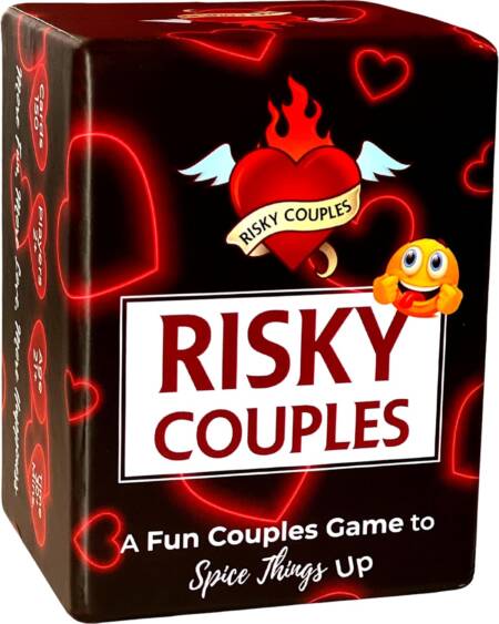 RISKY COUPLES – Super Fun Couples Game for Date Night: 150 Dares & Questions for Your Partner. Romantic Anniversary & Valentines Gifts. Card Game for Couple