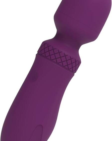 Manual Back Massagers Small Handheld Massager with 10 Modes, Personal Handheld Massager for Neck Back Body Purple