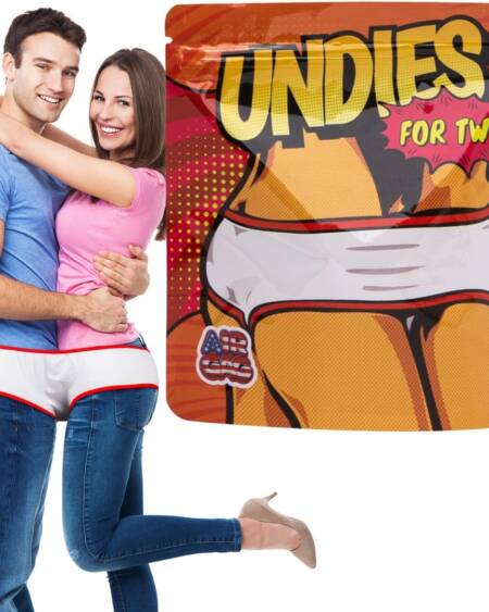 AIR GAG Undies for Two | Perfect for Bachelor and Bachelorette Parties, Bridal Showers, White Elephant and Gag Gifts.