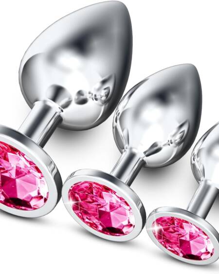 Portable Couple Butt Training Tool Toys Plug Kit Anales Relaxing Stainless Steel Plugs Butt Adult Toy Exercise Tool for Men Women Sunglasses YA01