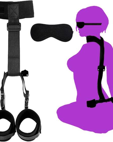 BDSM Bondage Restraints Sex Ties for Ankles and Wrists Men King Size Bed Sex Resistance Bands Bed Sexy Blindfolds Hand Cuff Set for Bedroom Adult Tools for Couples in Bed Sexy Gift Sets Sweatshirt T6